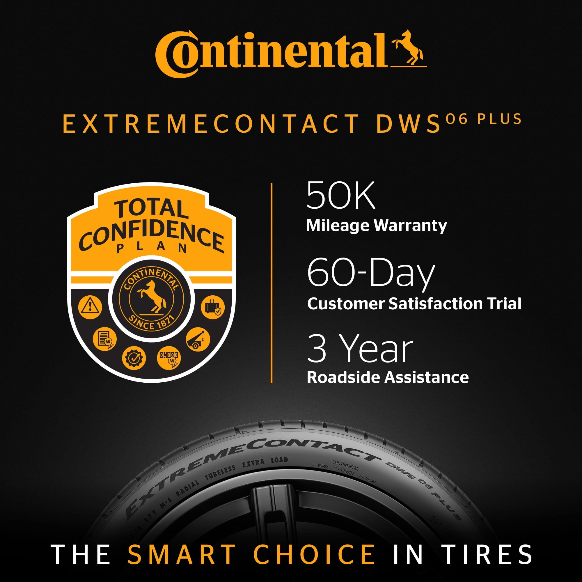 Continental ExtremeContact DWS06 PLUS UHP All Season 295/35ZR21 107Y XL Passenger Tire
