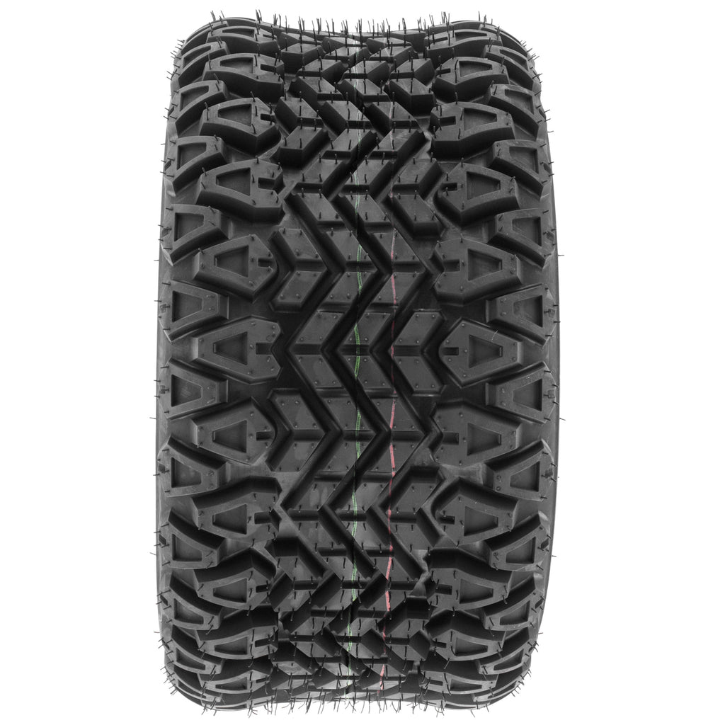 SunF Golf-Cart Lawn Mower Turf Tires 21x7-10 & 22x11-10 4 PR G003 (Complete Full Set of 4)