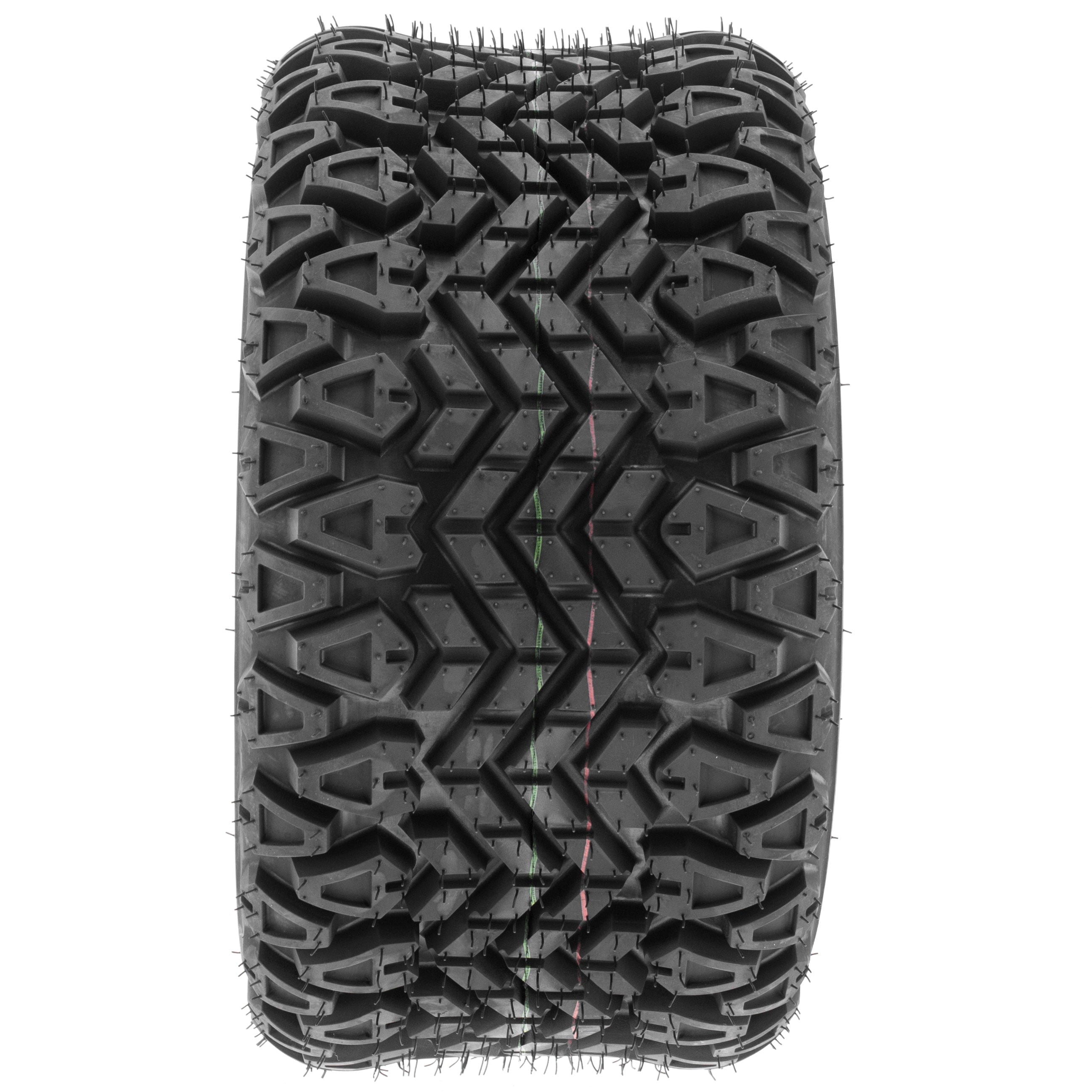 SunF Golf-Cart Lawn Mower Turf Tires 21x7-10 & 22x11-10 4 PR G003 (Complete Full Set of 4)