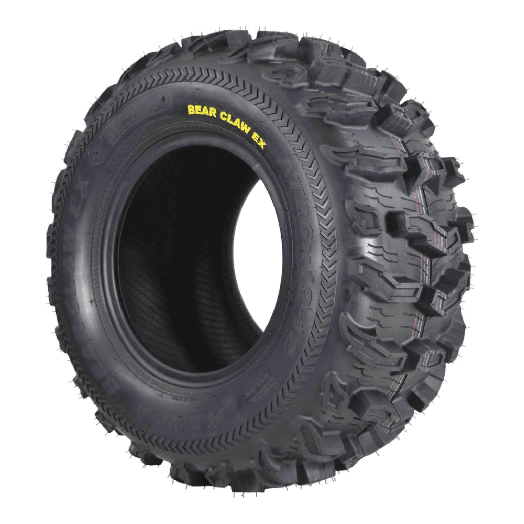 Kenda Bearclaw EX K573 - 26x12-12 Rear Tire for All Terrain (ATV), UTV, and Side by Side (SxS) Vehicles - 6-Ply - Bear Claw EX 26x12x12