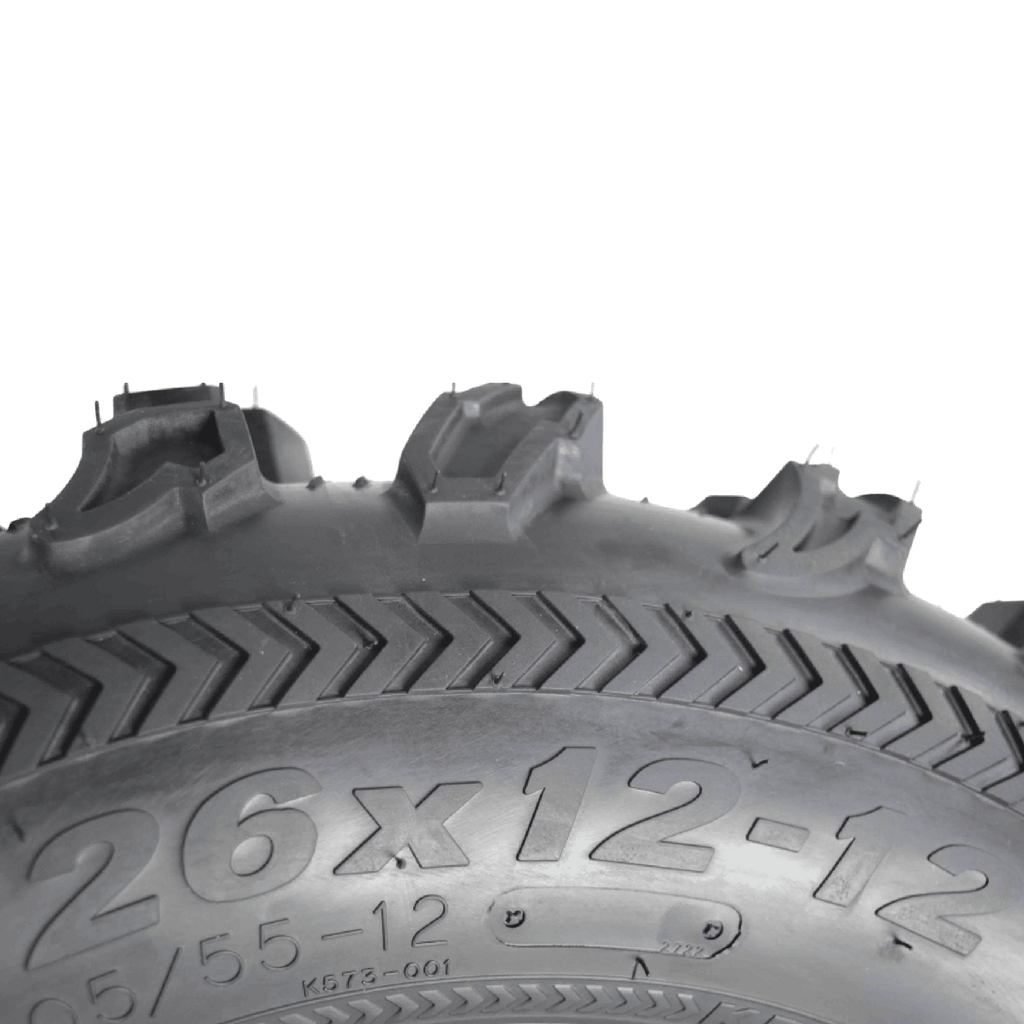 Kenda Bearclaw EX K573 - 26x12-12 Rear Tire for All Terrain (ATV), UTV, and Side by Side (SxS) Vehicles - 6-Ply - Bear Claw EX 26x12x12
